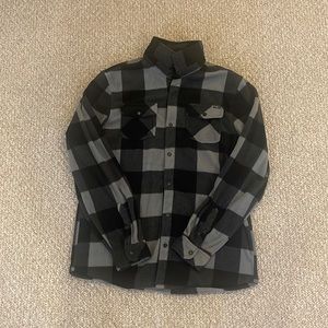 NWOT MENS FLEECE BUTTON DOWN